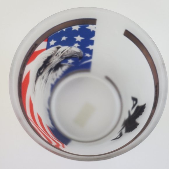 American Airlines Frosted Cocktail Glass Logo - Picture 7 of 15